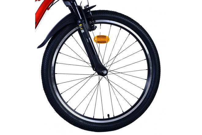 Vélo enfant Volare XC Race - 24 pouces - 21 vitesses - Rouge/Gris