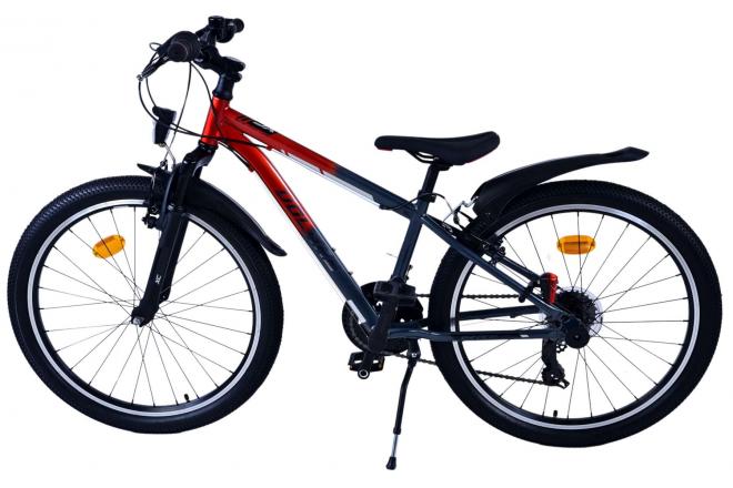 Vélo enfant Volare XC Race - 24 pouces - 21 vitesses - Rouge/Gris