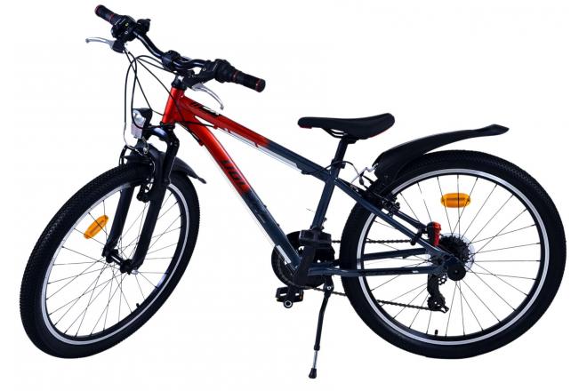 Vélo enfant Volare XC Race - 24 pouces - 21 vitesses - Rouge/Gris