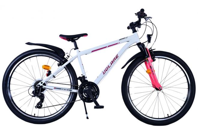 Vélo enfant Volare XC Race - 26 pouces - 21 vitesses - Blanc Rose