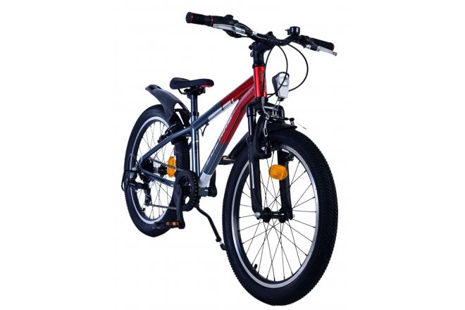 Vélo enfant Volare XC Race - 20 pouces - 7 vitesses - Rouge/Gris