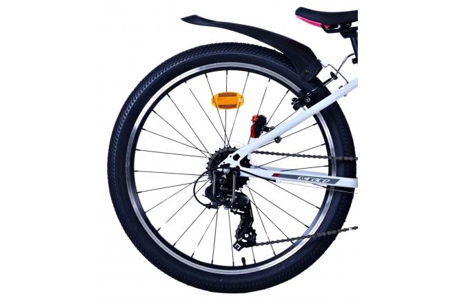 Vélo enfant Volare XC Race - 24 pouces - 21 vitesses - Blanc Rose