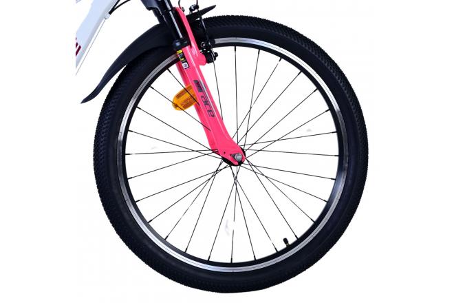 Vélo enfant Volare XC Race - 24 pouces - 21 vitesses - Blanc Rose