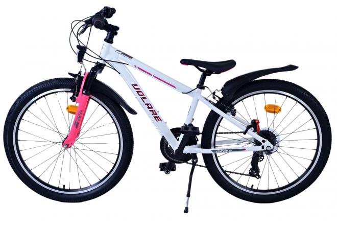 Vélo enfant Volare XC Race - 24 pouces - 21 vitesses - Blanc Rose