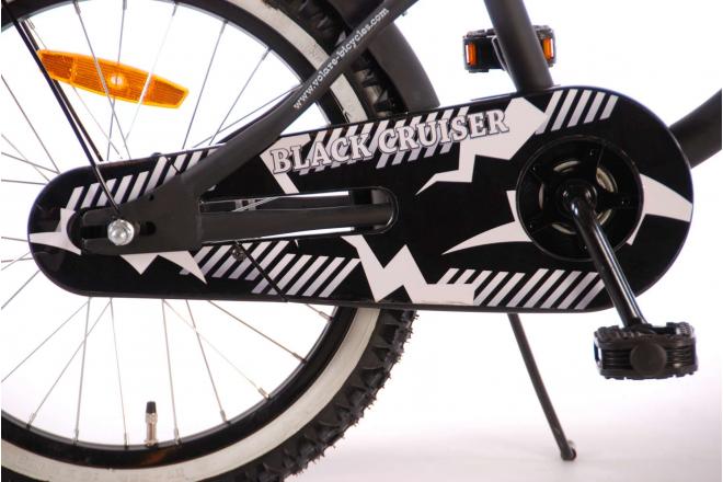 Volare Black Cruiser Vélo pour enfants - Garçons - 18 pouces - Noir - assemblé à 95%