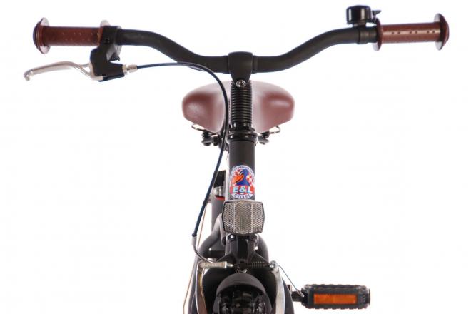 Volare Black Cruiser Vélo pour enfants - Garçons - 18 pouces - Noir - assemblé à 95%
