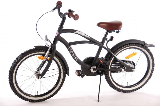 Volare Black Cruiser Vélo pour enfants - Garçons - 18 pouces - Noir - assemblé à 95%