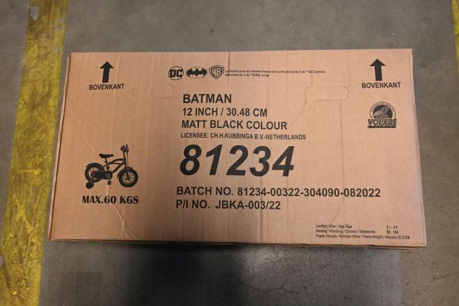 Vélo enfant Batman - garçon - 12 po - noir