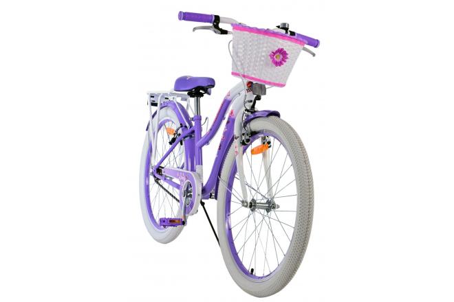 Volare Lovely Vélo enfant - Filles - 24 pouces - Violet - Freins à deux mains