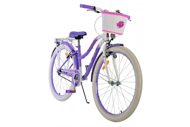 Volare Lovely Vélo enfant - Filles - 26 pouces - Violet - Freins à deux mains