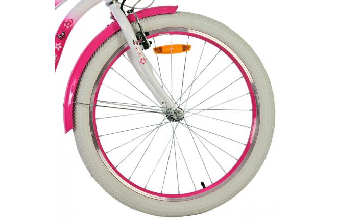 Volare Lovely Vélo enfant - Filles - 24 pouces - Rose- Freins à deux mains