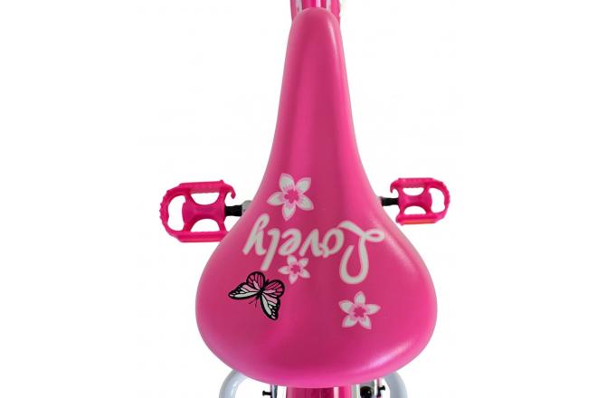 Volare Lovely Vélo enfant - Filles - 24 pouces - Rose- Freins à deux mains