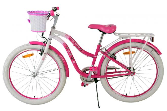Volare Lovely Vélo enfant - Filles - 24 pouces - Rose- Freins à deux mains