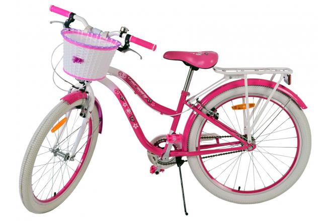 Volare Lovely Vélo enfant - Filles - 24 pouces - Rose- Freins à deux mains