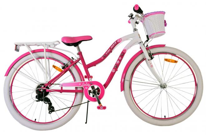 Volare Lovely Vélo enfant - Filles - 26 pouces - Rose - 7 vitesses