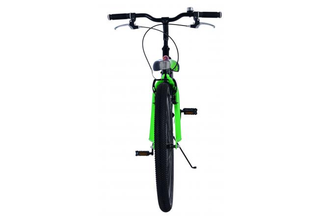 Volare Sportivo Vélo enfant - Garçons - 24 pouces - Noir Vert - Freins à deux mains