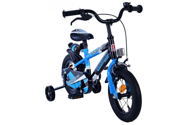 Volare Sportivo Vélo enfant - garçon - 12 pouces - Bleu Noir