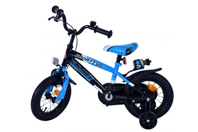 Volare Sportivo Vélo enfant - garçon - 12 pouces - Bleu Noir