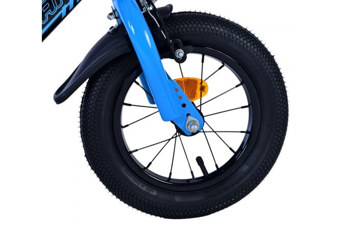Volare Sportivo Vélo enfant - Garçons - 12 pouces - Bleu Noir - Freins à deux mains