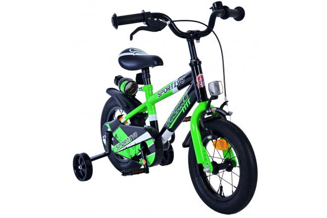 Volare Sportivo Vélo enfant - garçon - 12 pouces - Vert Noir