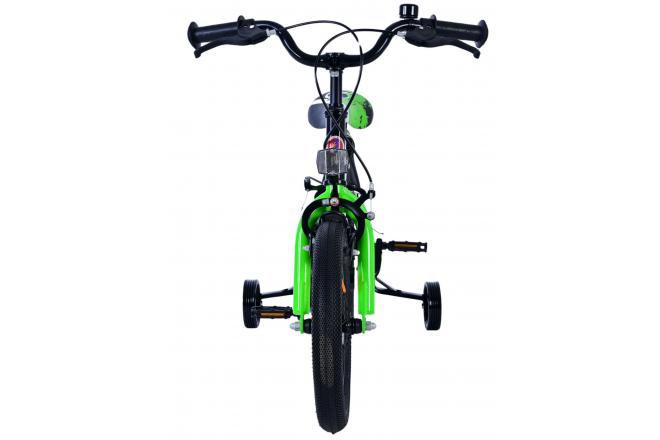Volare Sportivo Vélo enfant - Garçons - 14 pouces - Vert Noir - Freins à deux mains