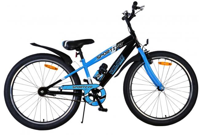 Volare Sportivo Vélo enfant - Garçons - 24 pouces - Noir Bleu