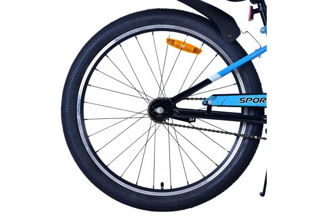 Volare Sportivo Vélo enfant - Garçons - 24 pouces - Noir Bleu