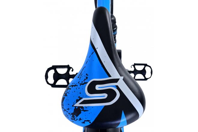 Volare Sportivo Vélo enfant - Garçons - 24 pouces - Noir Bleu - Freins à deux mains