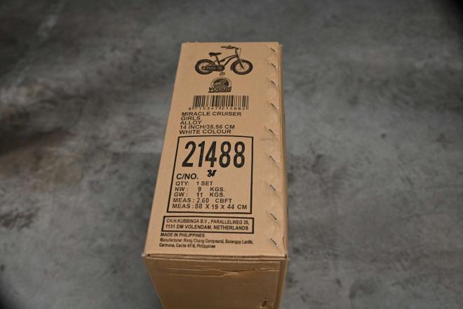Vélo d'enfant Volare Miracle Cruiser - Filles - 14 pouces - Blanc - Prime Collection
