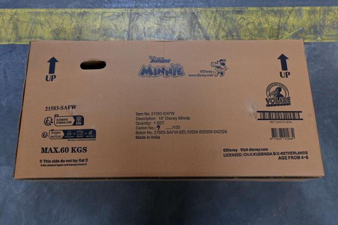 Vélo enfant Disney Minnie - Filles - 16 pouces - Rose - Freins à deux mains