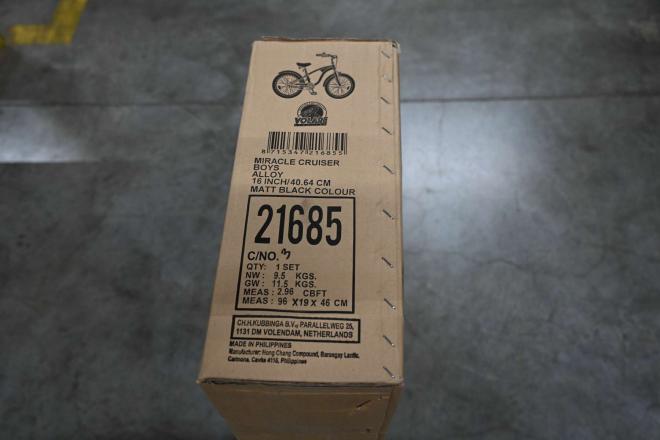 Vélo pour enfants Volare Miracle Cruiser - Garçons - 16 pouces - Noir mat - Prime Collection