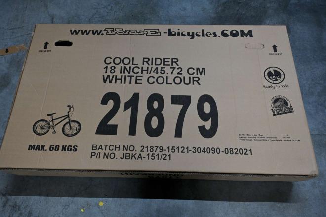 Volare Cool Rider Vélo pour enfants - Garçons - 18 pouces - Blanc - 95% assemblés - Prime Collection