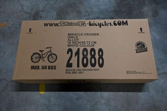Vélo d'enfant Volare Miracle Cruiser - Filles - 18 pouces - Blanc - Prime Collection