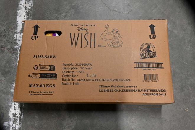 Vélo enfant Disney Wish - Filles - 12 pouces - Violet - Freins à deux mains