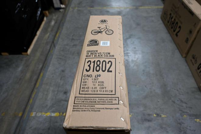Volare Black Cruiser Vélo pour enfants - Garçons - 18 pouces - Noir - assemblé à 95%