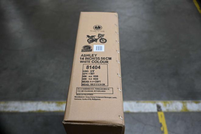 Vélo enfant Volare Ashley - fille - 14 po - blanc - assemblé à 95%