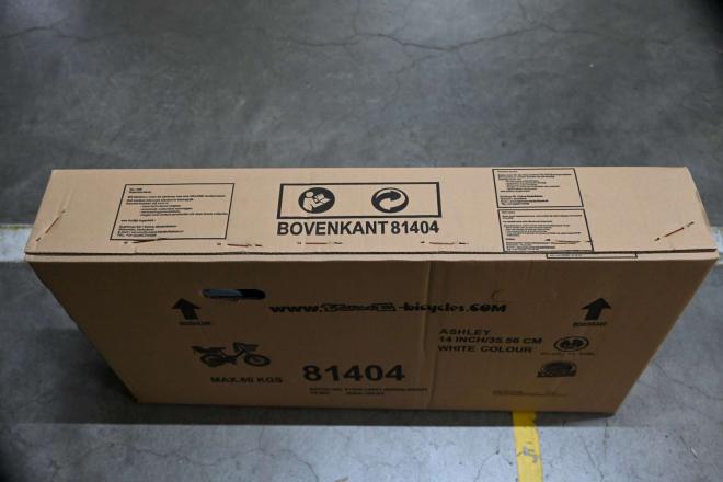 Vélo enfant Volare Ashley - fille - 14 po - blanc - assemblé à 95%