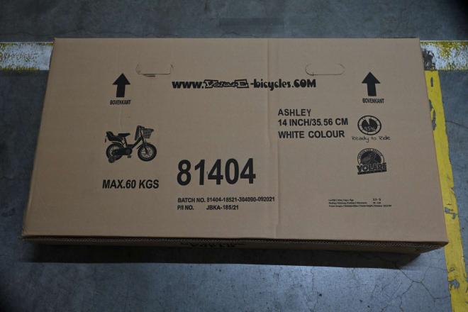 Vélo enfant Volare Ashley - fille - 14 po - blanc - assemblé à 95%