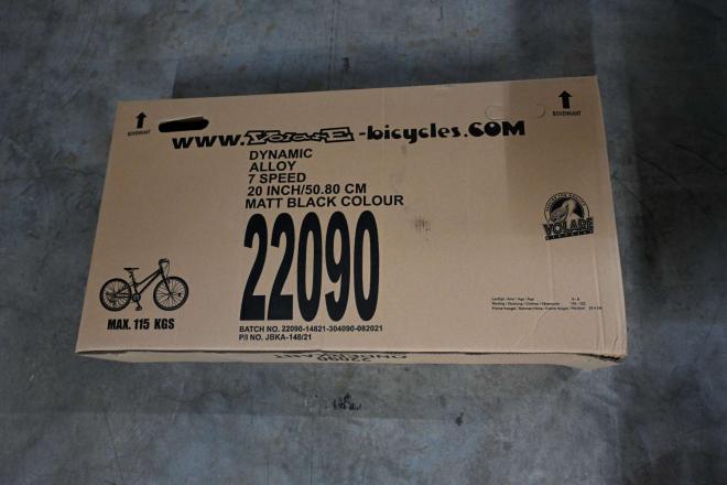 Vélo d'enfant Volare Dynamic - garçons - 20 pouces - noir mat - 7 vitesses - Prime Collection