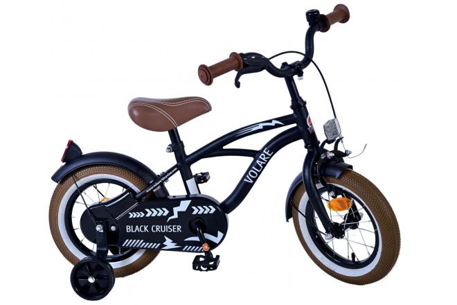 Vélo enfant Volare Black Cruiser - garçon - 12 po - noir [CLONE]