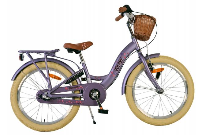 Vélo enfant Volare Blossom - Filles - 20 pouces - Violet - Nexus 3 vitesses