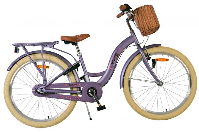 Volare Blossom Vélo enfant - Filles - 24 pouces - Violet - 3 vitesses
