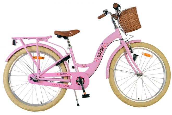 Volare Blossom Vélo enfant - Filles - 24 pouces - Rose- 3 vitesses