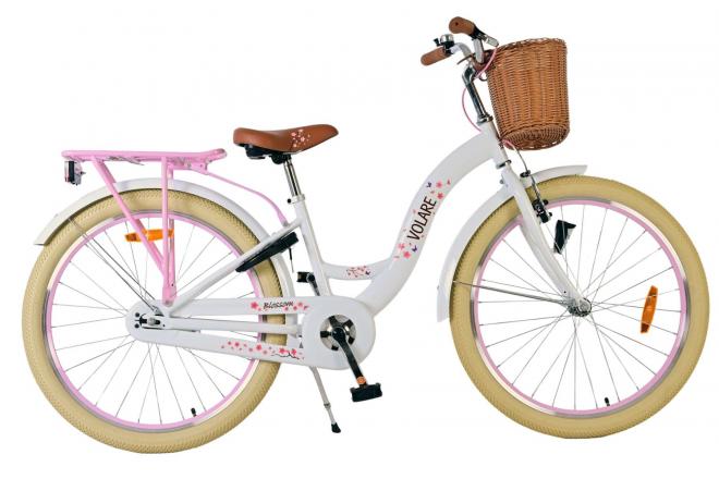 Volare Blossom Vélo enfant - Filles - 24 pouces - Blanc