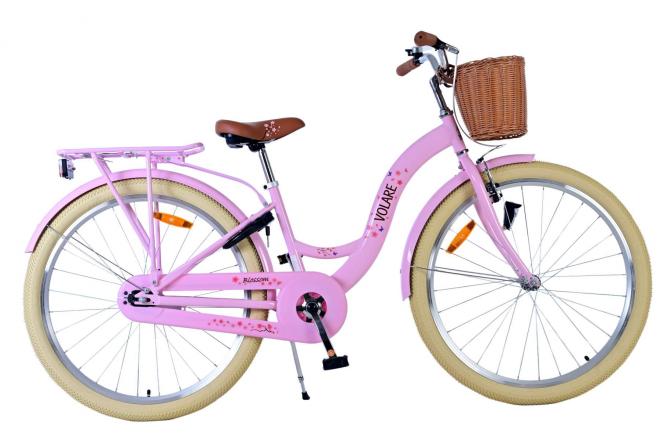 Vélo enfant Volare Blossom - fille - 26 pouces - rose