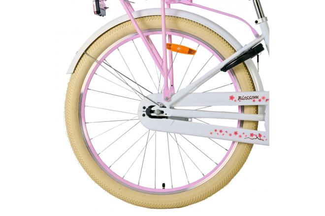 Vélo enfant Volare Blossom - Filles - 26 pouces - Blanc
