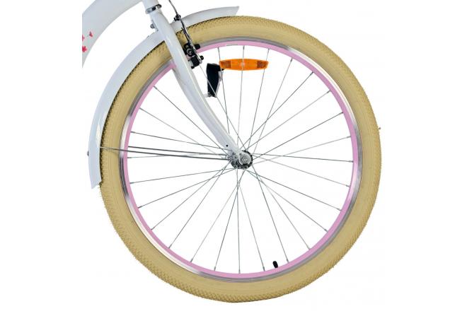 Vélo enfant Volare Blossom - Filles - 26 pouces - Blanc