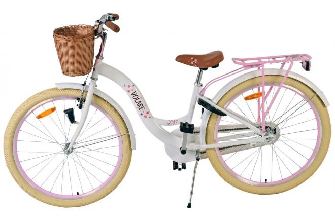 Vélo enfant Volare Blossom - Filles - 26 pouces - Blanc