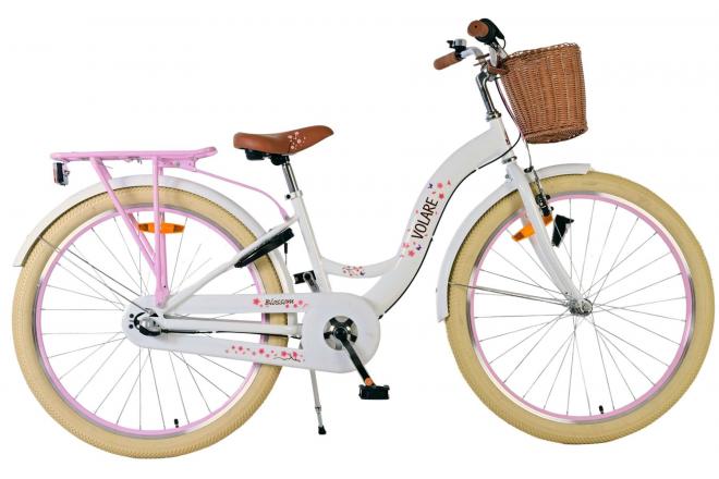 Volare Blossom Vélo enfant - Filles - 26 pouces - Blanc - Nexus 3 vitesses