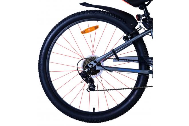 Vélo enfant Volare Rocky - 26 pouces - Bleu - 7 vitesses